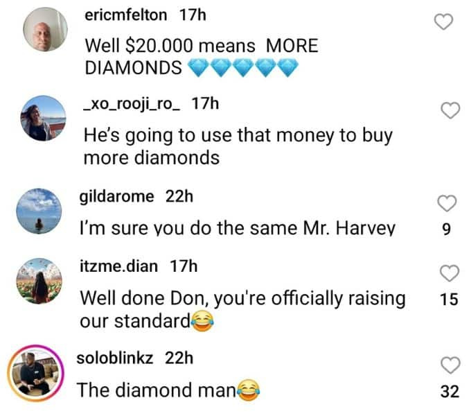   familiefejde deltagere reagerer på don's answer on instagram