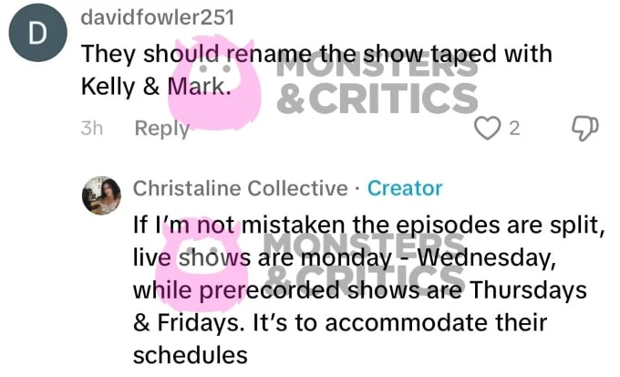   I fan parlano di Live with Kelly e Mark su TikTok