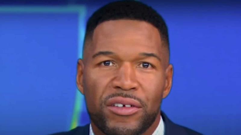   rosto de Michael Strahan fotografado em Good Morning America no ABC