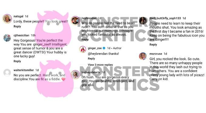   mar de gengibre's instagram followers defend her against a body shamer