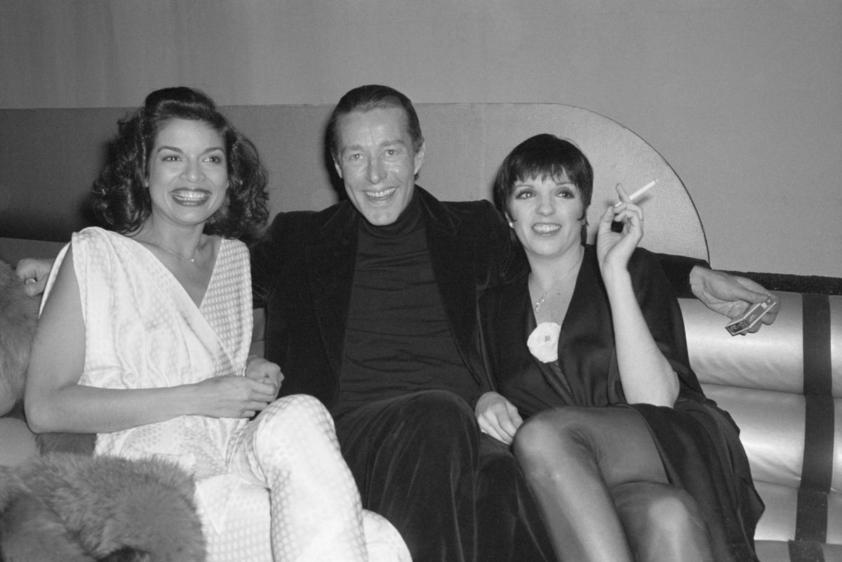 Liza Minnelli, Bianca Jagger und Halston