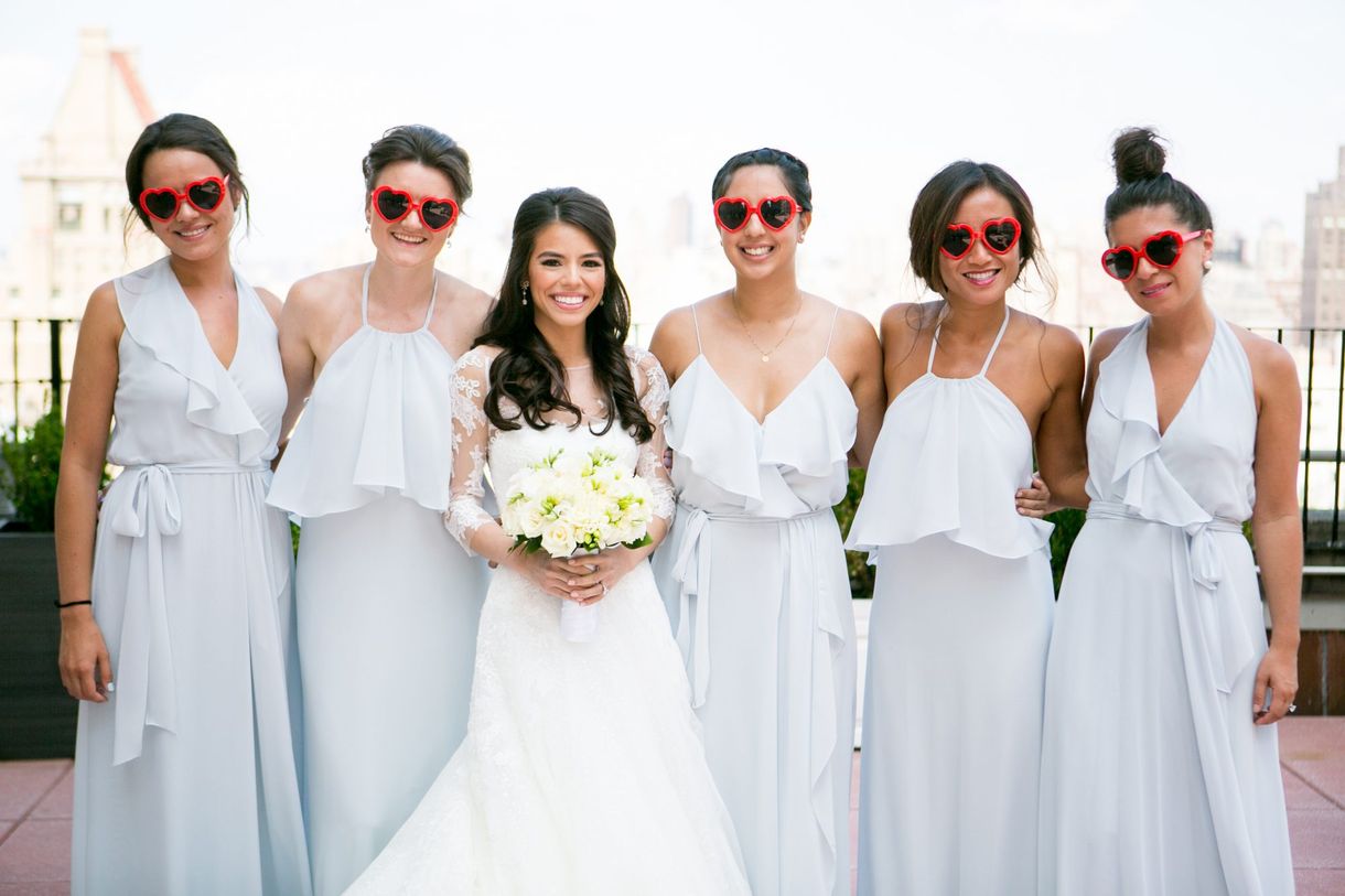 Weiße Hochzeiten Brautparty - Einbetten